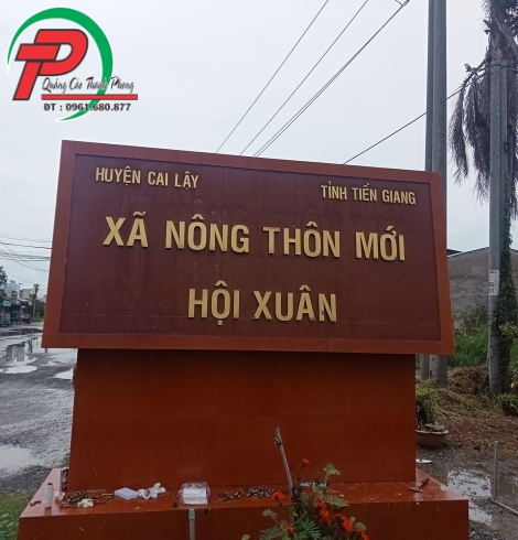 Bảng hiệu cổng chào Hội Xuân